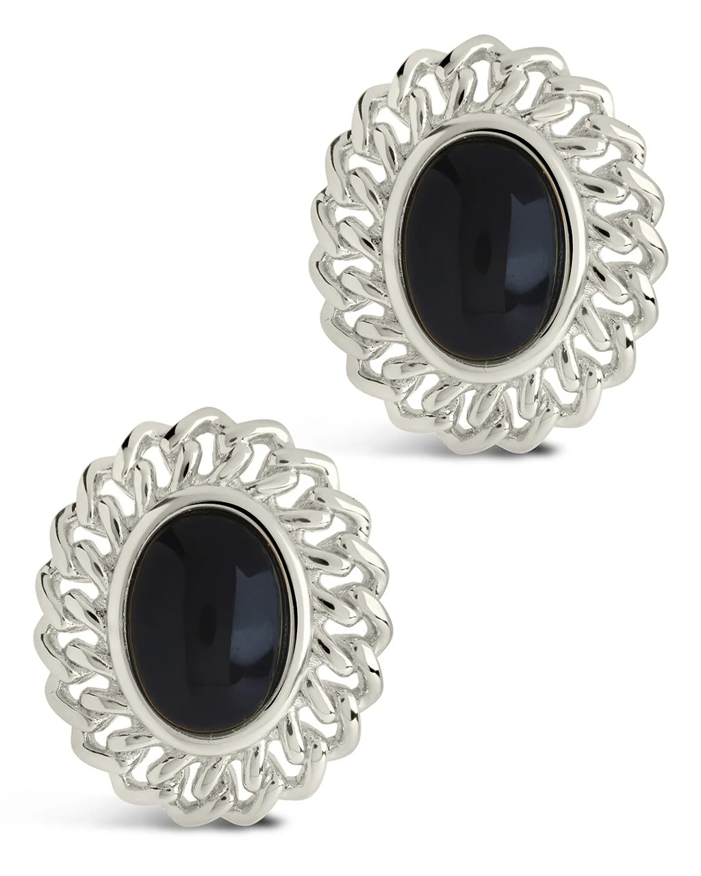 Ainsley Onyx Statement Stud Earrings - Image 6