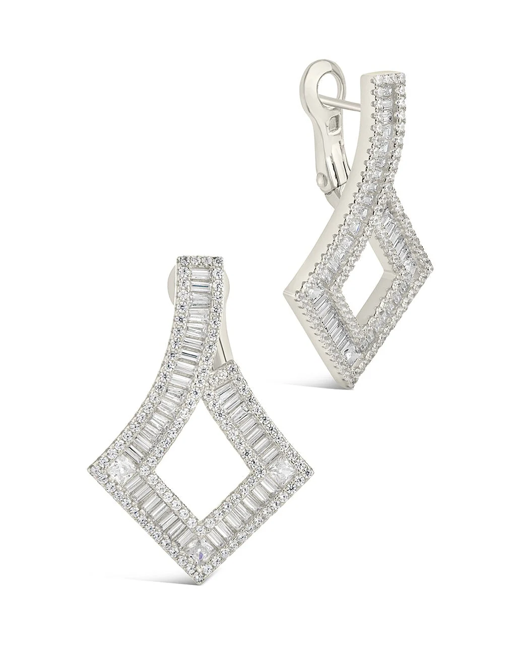 Amina CZ Statement Drop Earrings - Image 5